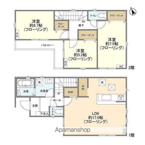 【ＫＯＬＥＴ船橋三咲０６の間取り】