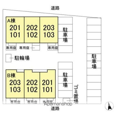 デュオセレッソ　Ｂ 102 ｜ 茨城県つくば市学園の森２丁目29-4（賃貸アパート1LDK・1階・47.54㎡） その18