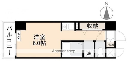 ＲｅＸＩＳ塩上（レクシスシオガミ）[1R/22.23m2]の間取図