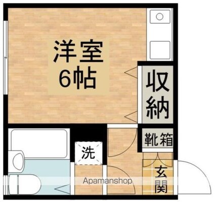 桜台コートハウス[1R/16.79m2]の間取図