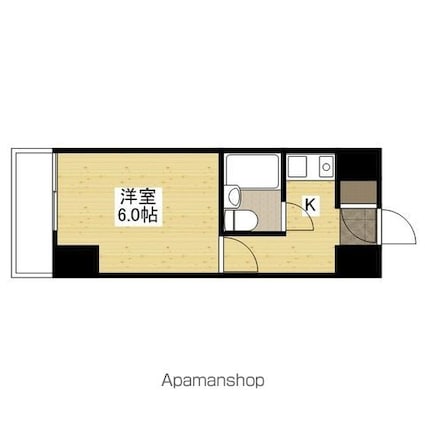 ＮＥＰＨＥＬ榎町（旧第７片山ビル）[1K/19m2]の間取図