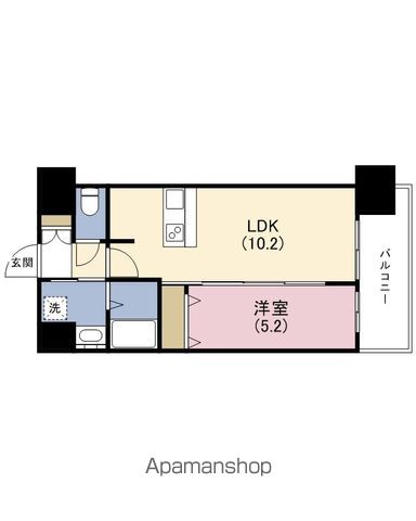 プレサンス松屋町駅前デュオの間取り写真