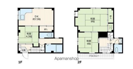 ブリーズ白山[3DK/68.84m2]の間取図