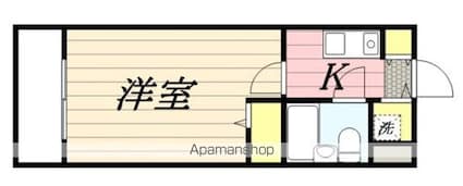 ラ・レジダンス・ド・シュペルブ[1K/20.08m2]の間取図