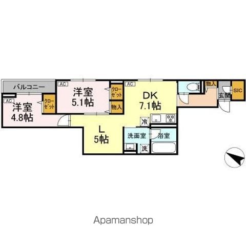 セレスティア大森東の間取り写真