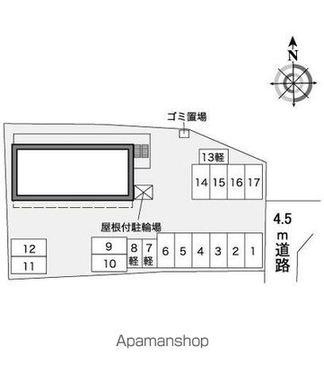 レオパレスアナトリア[1K/20.81m2]の配置図