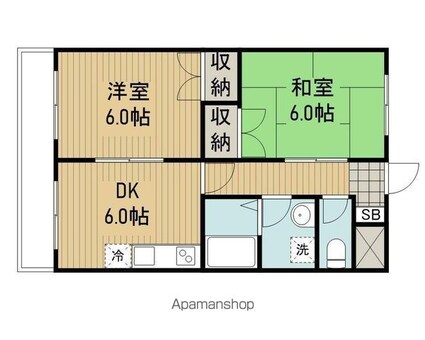 ＣＡＳＡ　ＩＯ[2DK/46.17m2]の間取図