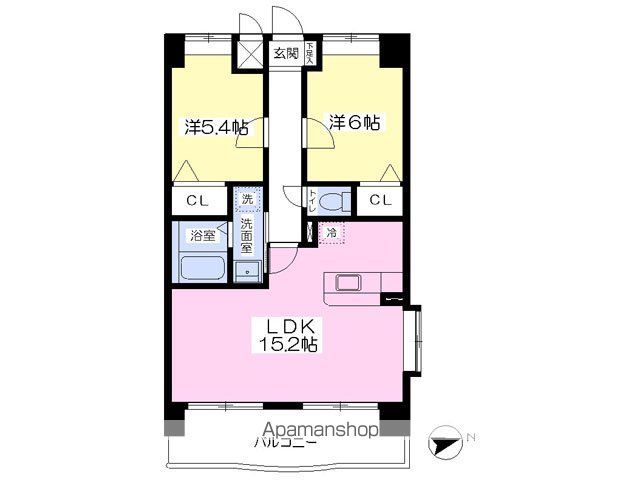 【福岡市東区原田のマンションの間取り】