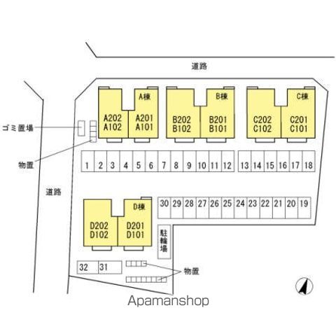 リビングタウン小笠原　Ａ 102 ｜ 山梨県南アルプス市小笠原2050（賃貸アパート1LDK・1階・45.42㎡） その17