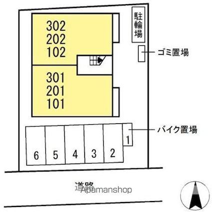 ルワンジュ[2LDK/58.37m2]の配置図