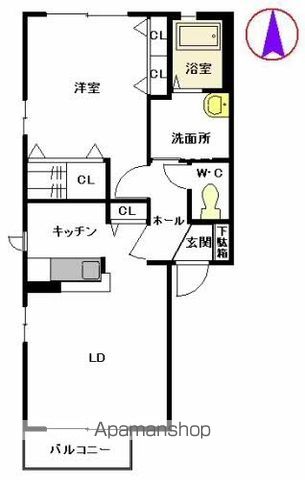 ファミールオガタ D棟の間取り写真