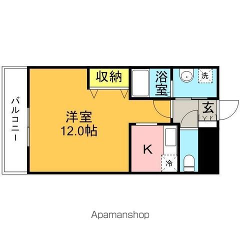 西日本鉄道甘木線 北野駅 徒歩7分 2階建 築23年の間取り写真