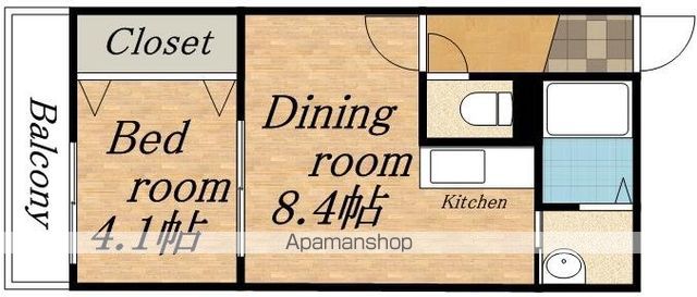 アンソレイユの間取り写真