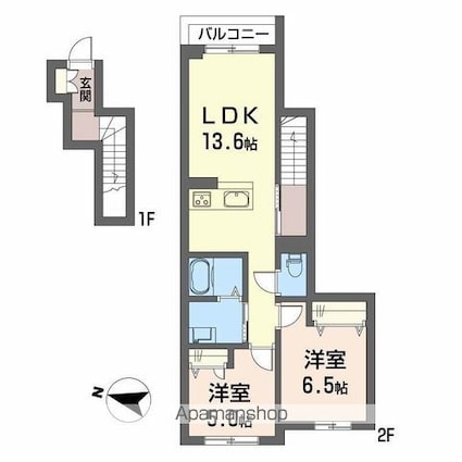 サン　ビレッジ[2LDK/59.92m2]の間取図