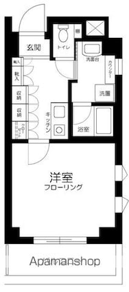 コーポ中里[1K/25.08m2]の間取図