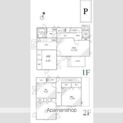 ガーデン成城ハウスＢ[4LDK/106.85m2]の間取図