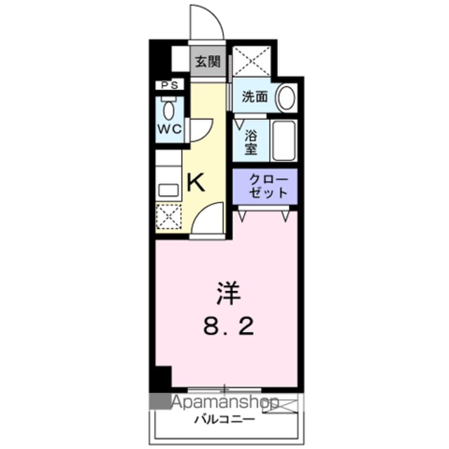 ワンダフルパレスＮＩ[1K/28m2]の間取図