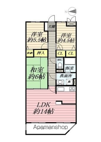 ライオンズマンション鎌倉日坂の間取り写真
