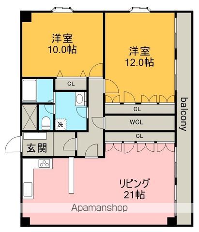 クレールモリの間取り写真