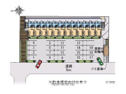 レオパレスセントラル[1K/23.18m2]の配置図