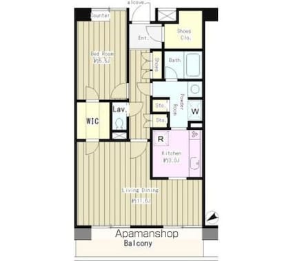 ＣａｓａーＡｉｌｅ[1LDK/54.5m2]の間取図