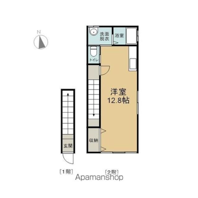 ＢＥＴＴＥＲ　Я　ＴＳＵＫＵＤＡ　Ｂ棟[1R/38.22m2]の間取図