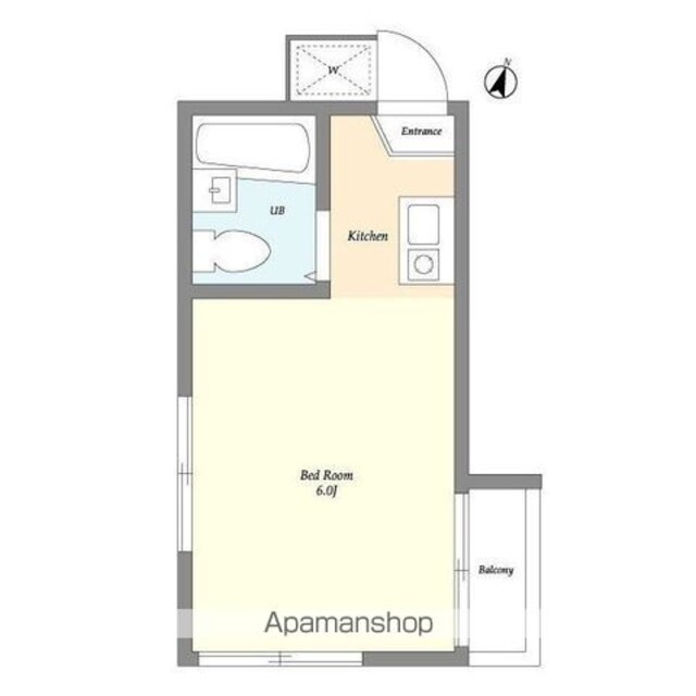 トーコー幸町ハイツ　パートⅢ[1R/14.91m2]の間取図