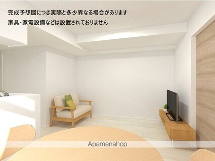 （仮）ＤーＲＯＯＭ木町通一丁目[1LDK/39.89m2]のリビング・居間