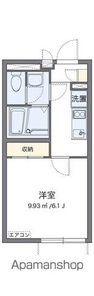 クレイノフレンズライト[1K/21.33m2]の間取図