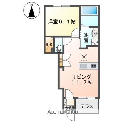 Ｂｅｌｌ’ｓ・Ｔｒｅｅ[1LDK/40.35m2]の間取図
