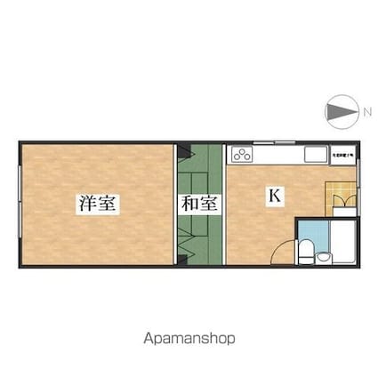 多気西町マンション[1R/40.19m2]の間取図