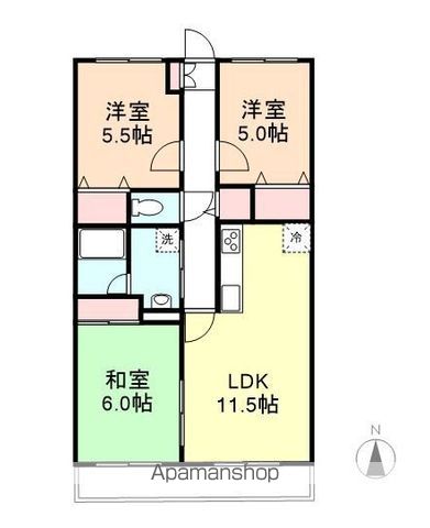 グリーンアベニューの間取り写真