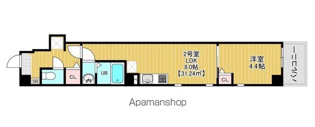 LUXE門前仲町の間取り写真