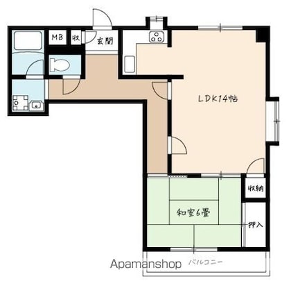 東京都青梅市新町７丁目[1LDK/55.38m2]の間取図