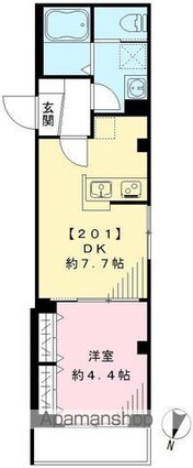 ビバーチェ[1DK/30.78m2]の間取図