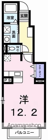 松岡ハイツ Bの間取り写真