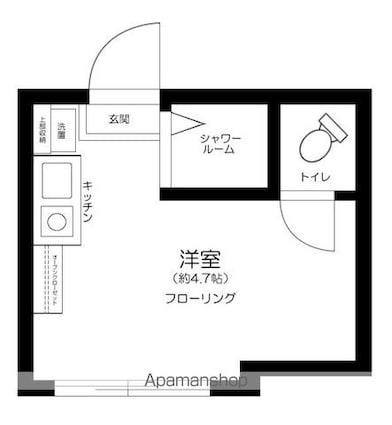 ザ・アーバンテラス高田馬場[1R/10.33m2]の間取図