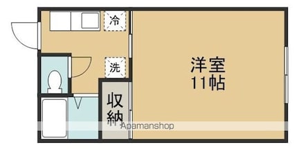 パステルⅢ[1K/30m2]の間取図