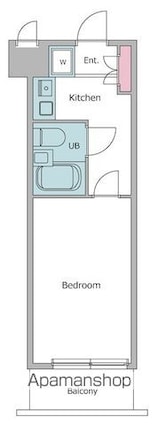 メゾンエクレーレ江古田[1K/17.07m2]の間取図