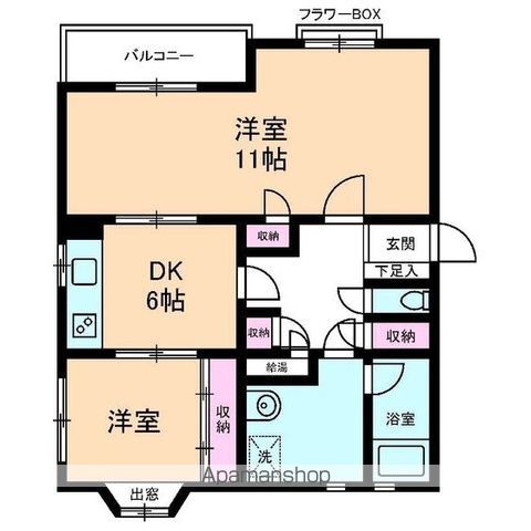 世田谷区上北沢のマンションの間取り