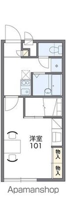 レオパレスＭＯＭＯ[1K/23.18m2]の間取図