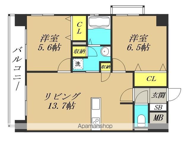 【サンクレシア西国分の間取り】