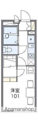レオパレスハイツ流山[1K/19.87m2]の間取図