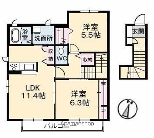 メイフラワー C棟の間取り写真