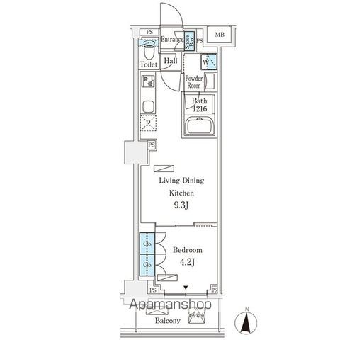 フロンティアレジデンス錦糸公園の間取り