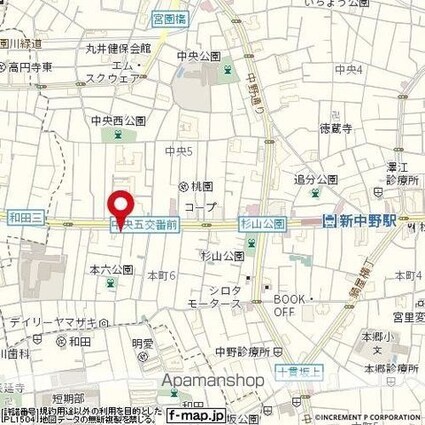 フォルトゥナ新中野[1K/21.47m2]の周辺7