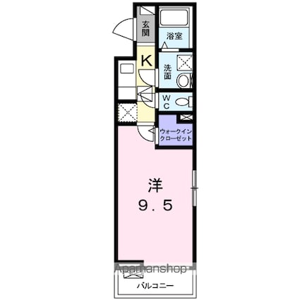 ラピュタ[1K/30.42m2]の間取図