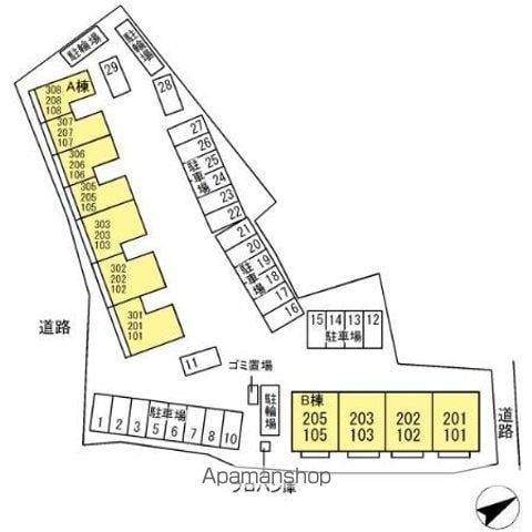 アールグレイ　Ｂ 101 ｜ 千葉県千葉市稲毛区萩台町322-1（賃貸アパート1LDK・1階・53.61㎡） その25