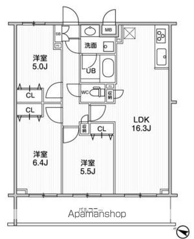 LIMERESIDENCE HIKIFUNEの間取り写真