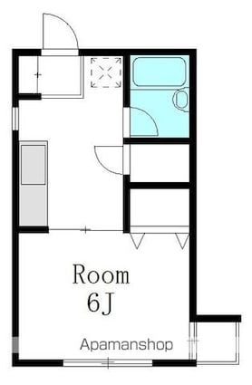 サンライズＭ＆Ｍ[1K/26m2]の間取図